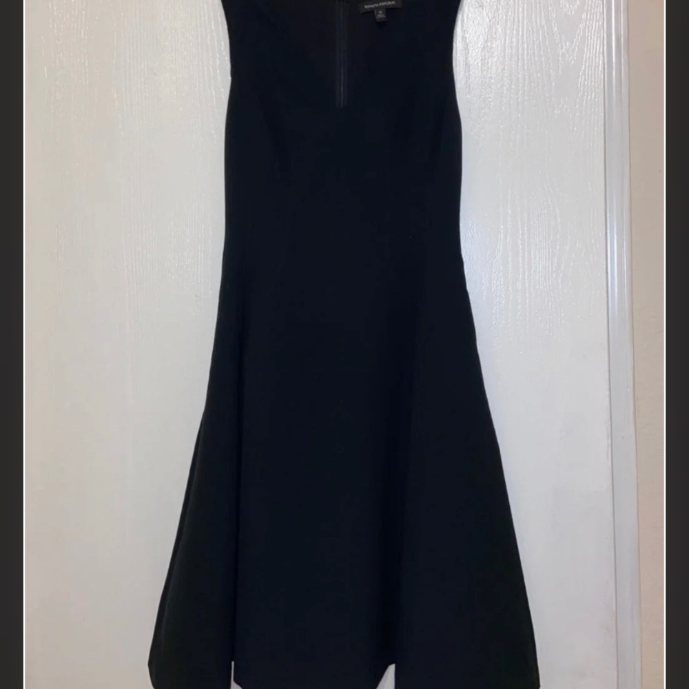 Black V Neck Dress